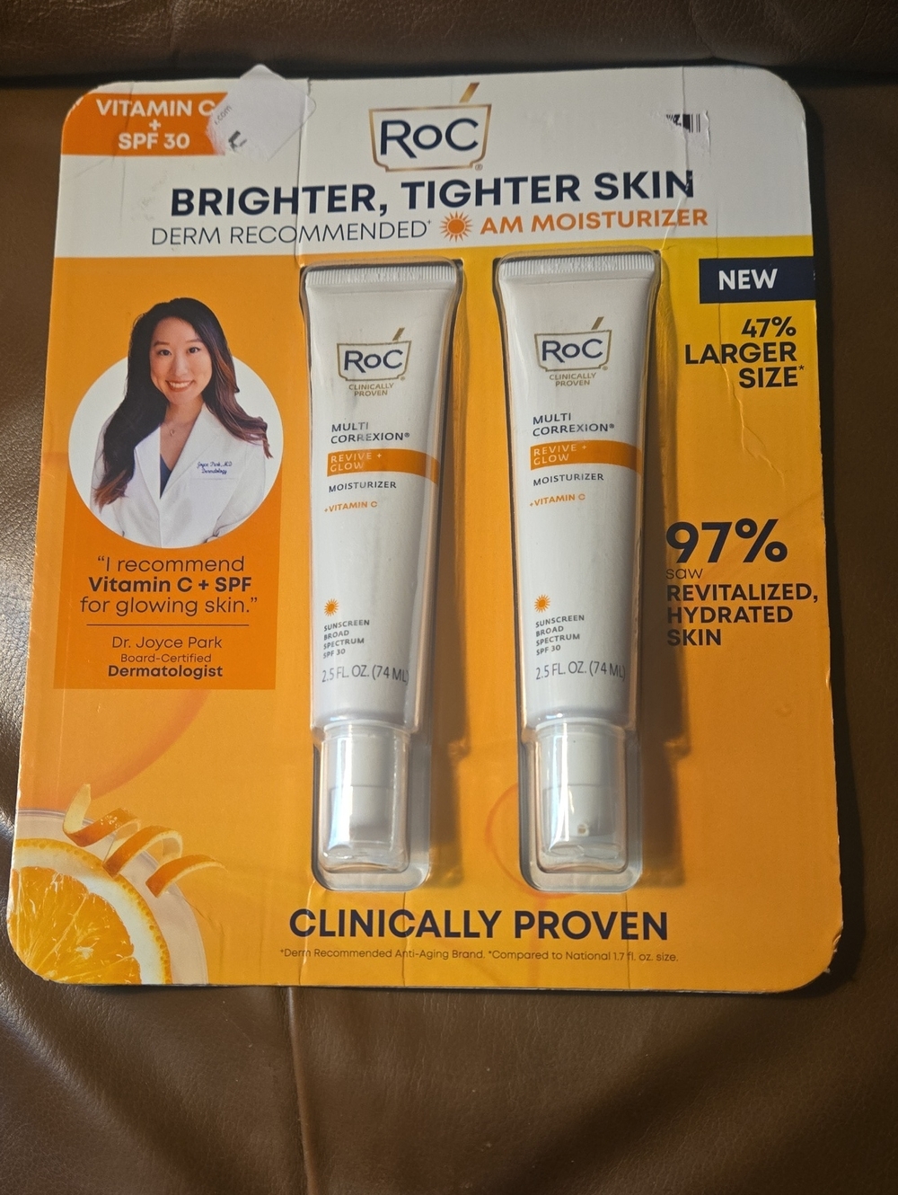 RoC Multi Correxion AM Moisturizer with Vitamin C SPF 30 — Bright Orange